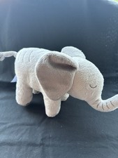 F+F F&F Fred & Flo Tesco Grey Elephant Plush Comforter Soft Toy