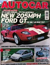 AUTOCAR MAGAZINE 13-JUL-04 - Ford GT, Mini Cooper Convertible, Peugeot 206 CC