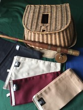 Bespoke Fishing Rod Bag Sleeve Cloth case Handmade in Yorkshire