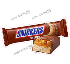Ice cream van sticker Snickers