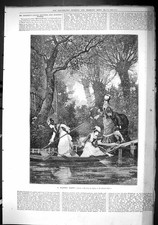 Old Antique Print Sporting