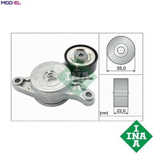 Belt tensioner vribbed - tensioner,