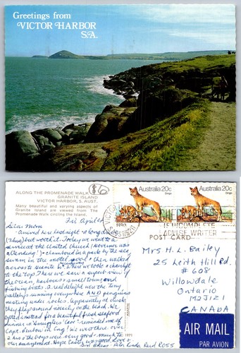 Vintage 1980 postcard - vintage,