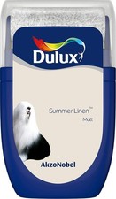 Dulux Tester Paint 30ml Summer Linen Emulsion Sample Pot Interior Colour