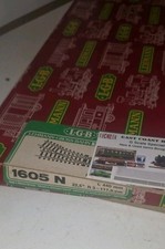 LGB 1615 RIGHT HAND R3 POINTS  TURNOUT G SCALE MANUAL  SWITCH BRASS TRACK