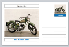 Motorcycles - BSA Bantam 1954 Souvenir Postcard mint