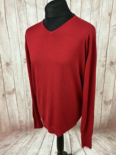 John smedley red jumper size - john,