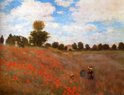 Monet claude wild - wild, poppies