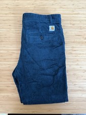 Carhartt Corduroy Navy Blue Trousers Size 32 Men's (Used) Good Condition