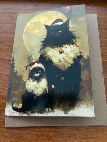 Gothic cats themed christmas - cats,
