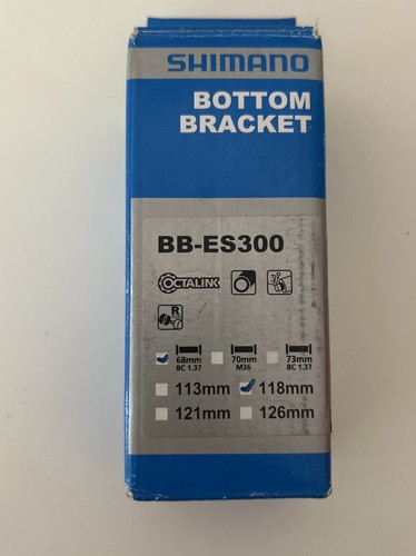 New shimano 118mm 300 - 118mm, bb-es