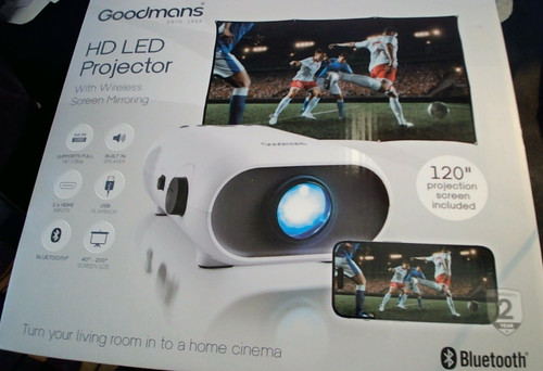 Goodmans led projector with - goodmans, hd