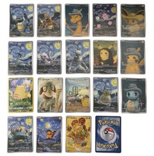 Pokemon Van Gogh CUSTOM Eighteen 18 Trading Card Bundle - Fan art - Full Set