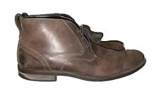 Men’s Rockport Brown Leather Lace Boots Shoes Chukka Size UK 10 /44.5