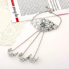 Vintage Silver Flower Hand