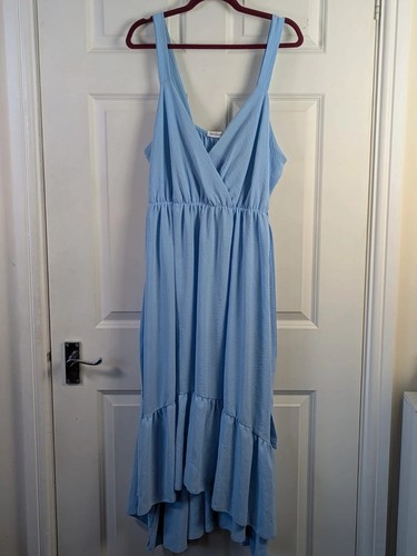 New collection pale blue dress