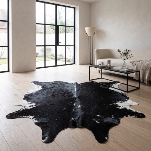 Genuine cowhide rug real - rug,
