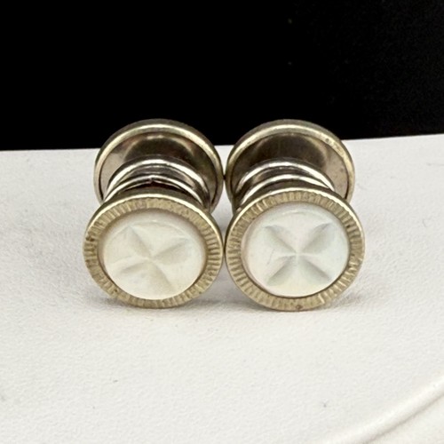 Vintage cufflinks silver - cufflinks,