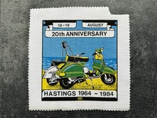 Original HASTINGS 1984 Mod Rally SCOOTER Patch VESPA MODS Modernists PX150 P200E