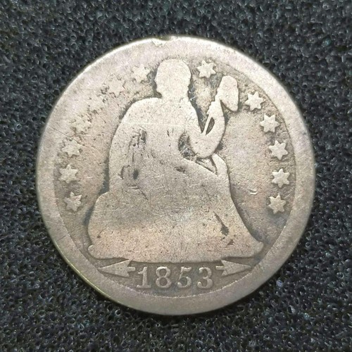 Vintage 1853 dime old - dime,