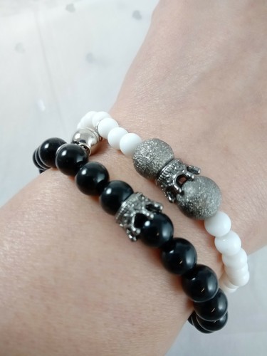 Linking bracelets set black - 2,