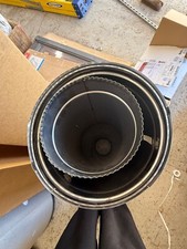 biomass boiler flue 1m length 20mm width new