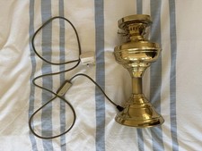 Brass Vintage Oil Lamp Electric Table Light Style Home Decor
