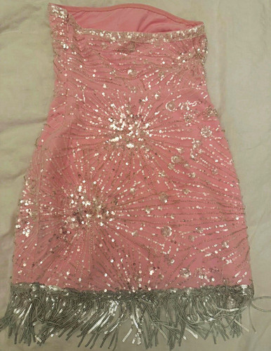Finesse pink bodycon mini - finesse, xs