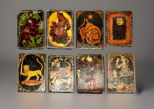 18th 19th papier mache - c, qajar