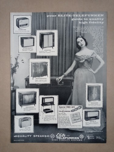 1950s telefunken radio - telefunken, hi-fi
