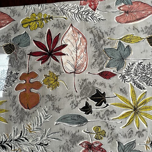 Vintage barkcloth fabric - vintage,