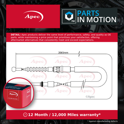 Handbrake cable fits - handbrake,