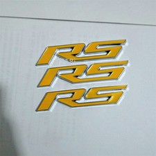 3x RS Silver Yellow Chrome