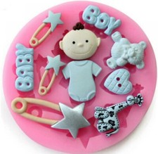 Baby shower silicone mould - baby,