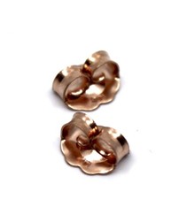 Pair Butterfly Closer Back's Earring Backing Medium in 14k Solid Rose Gold