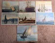 Sailing Ships Postcards (7) Charles Napier Hemy - Henry Scott Tuke - C Rowbotham