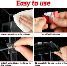 Clear Plastic Hinges, Acrylic