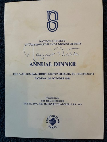 Margaret thatcher signed - margaret,