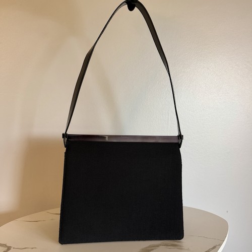 Gucci black canvas leather - canvas,