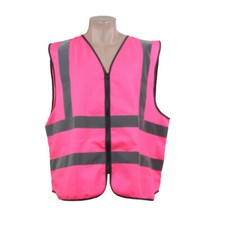 Blackrock Hi Vis Vest Zip Pink Waistcoat High-Viz Reflective Safety Lady Active