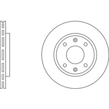 2x Brake Discs Vented For