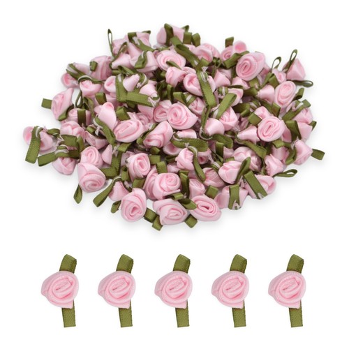 Satin ribbon roses 10mm 12mm - ribbon,