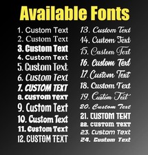 Custom Vinyl Name Sticker