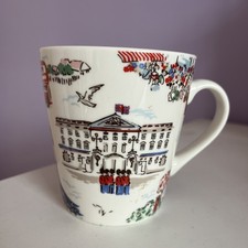 Cath Kidston Small Mug London Buckingham Palace Parliament Big Ben River Thames