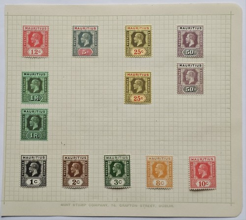 Fab1 mauritius 1913 21 x13 - -, 1913/21
