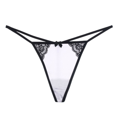 Womens satin micro thong - satin,