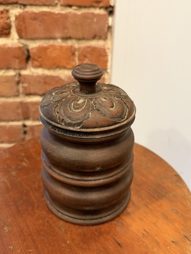 Antique treenware turned wood - treenware,