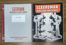 Cleereman Jig Borer Operation Service Manual Catalog Vtg Green Bay WI Machinery 
