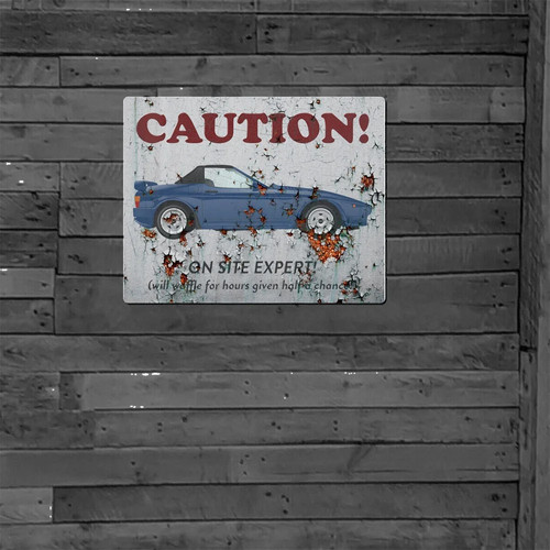 Man cave metal sign pub - cave, shed