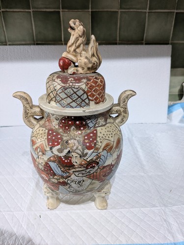 Antique japanese pottery - pottery, vase